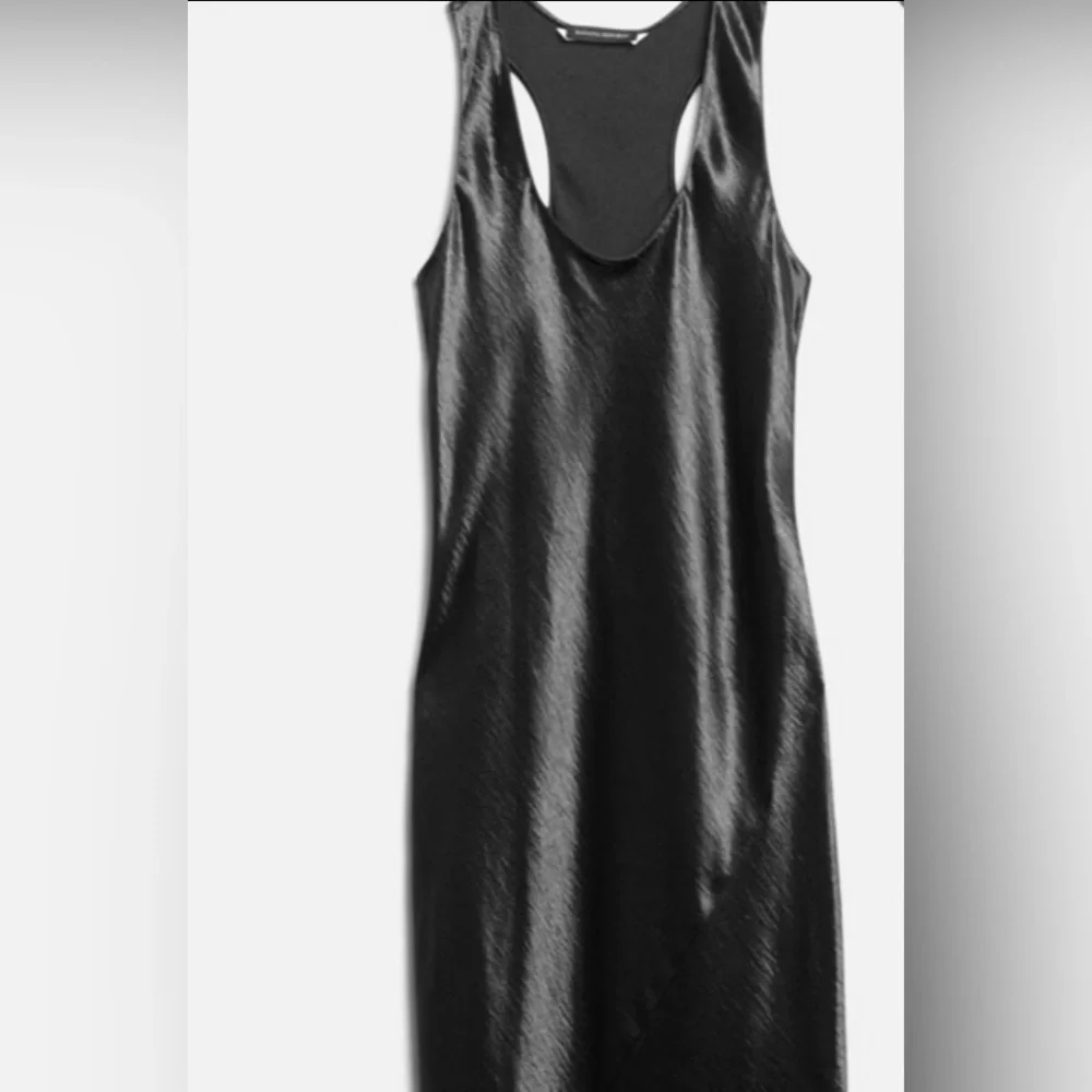 NWT!!!👠Bias Cut Midi Satin Dress - Black👠 - Picture 8 of 16